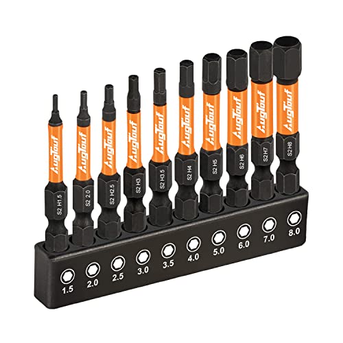 toolant Impact Hex Bit Set, Metric, 10-Piece - size: 10pcs(Metric)