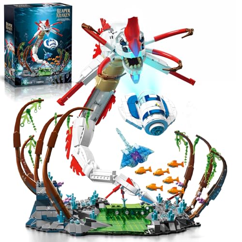 Mechanical Kraken Building Block Set Model Kit - color: Kraken