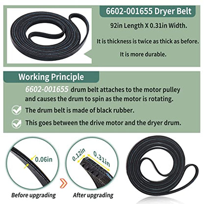 Upgraded Sam-Sung Dryer Repair Kit for Samsung Dryer Roller Replacement Kit - color: Blue 4 Roller Spacer