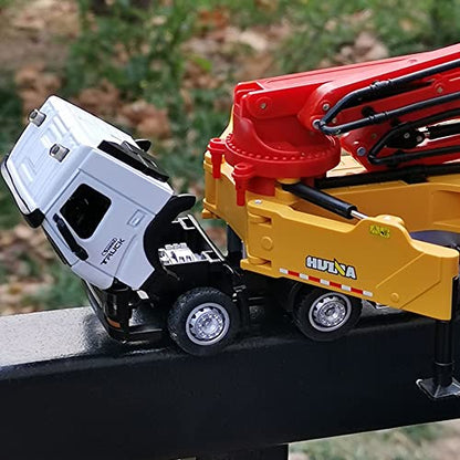 Concrete Pump Truck Construction Vehicles Toys,1:50 Scale Diecast Site Concrete Pump Truck, Toy Trucks for Kids - color: 1709