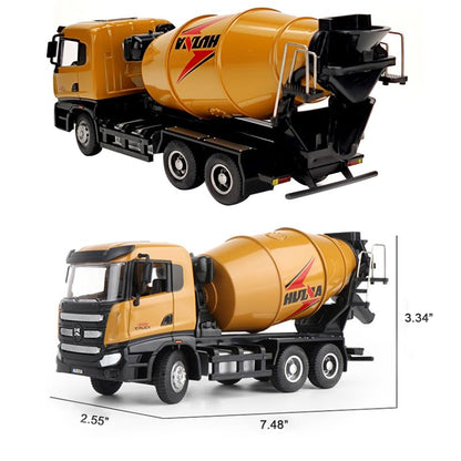 Gemini&Genius Cement Mixer Truck Construction Vehicle Cement Truck Toy - color: Cement Truck