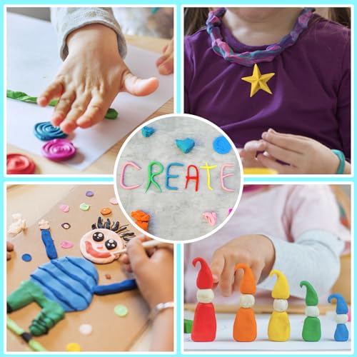 ESSENSON Air Dry Clay 60 Colors, Modeling Clay for Kids