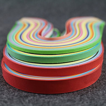 IMISNO Paper Quilling Strips Set,1040Strips,26Colors,3/5/7/10mmx38cm - size: 1
