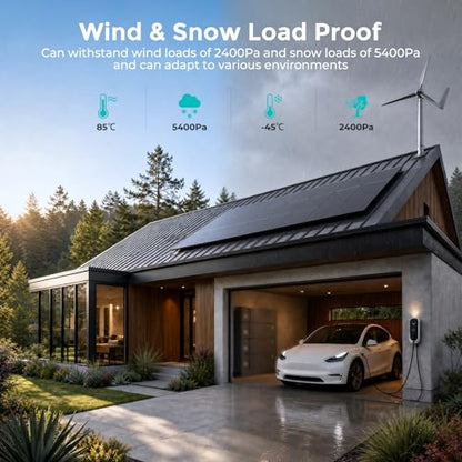 100W Solar Panel Kit,4pcs Brackets,2.5m Cable,6m Cable