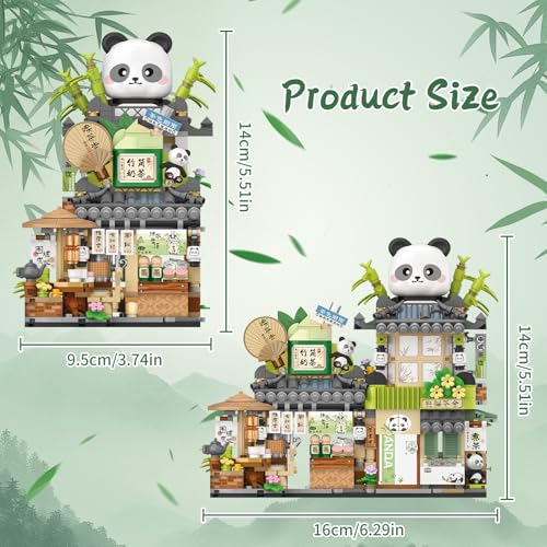 Street View Tea Shop Mini Building Blocks Set MOC Creative Building Toys - color: Tea Shop