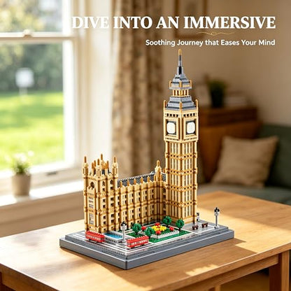London Big Ben Micro Building Blocks Set 4112 PCS DIY Collectible Model