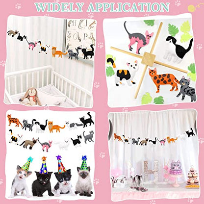 CiyvoLyeen Cat Sewing Kit for Kids –Ages 7 8 9 10 11 12 Kitten Plush Toys Arts & Crafts Set for Beginners, Learn to Sew Gifts Idea for Girls & Boys, Felt 12PCS