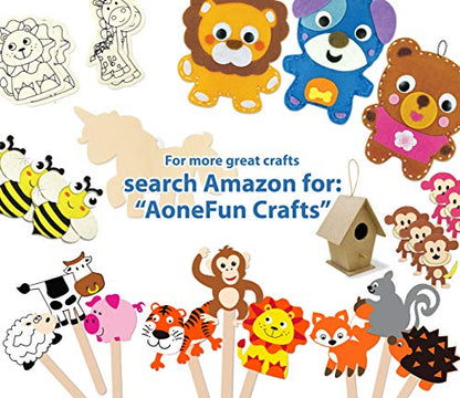 36 Pack Unfinished Wooden Bird Houses to Paint for Kids & Adults Mini Bird Feeder Houses to Decorate with Cord for Hanging Unpainted DIY Arts & Crafts Craft Bird Houses Approx 4.5" Tall - size: 36-Pk