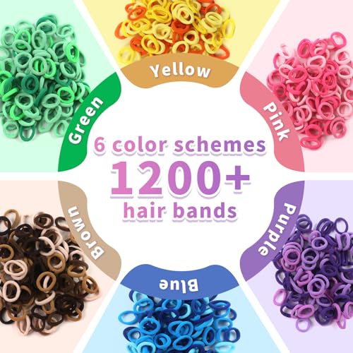 STAOVA 1200 Pcs Cloth Loom Bands Refill for Weaving Loom Bracelets Kit - style: Loom Loops Refill