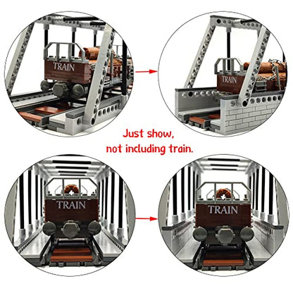 Classic Train Building Bridge City Passenger Express Train Tracks Toys Accessories Railroad Construction Building Block Compatible with Major Brand (Train Bridge) - style: Train Bridge