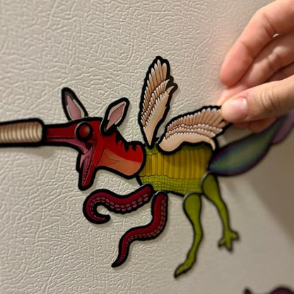 MAGNOMATIC Ancient Animals Construction Kit - Funny Fridge Magnet Creature Creation Kit