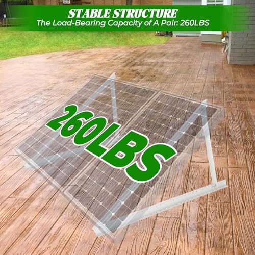 45inch Solar Panel Mounting Brackets, 4 Sets Solar Panel Mounting Kit - size: 45in-4 set
