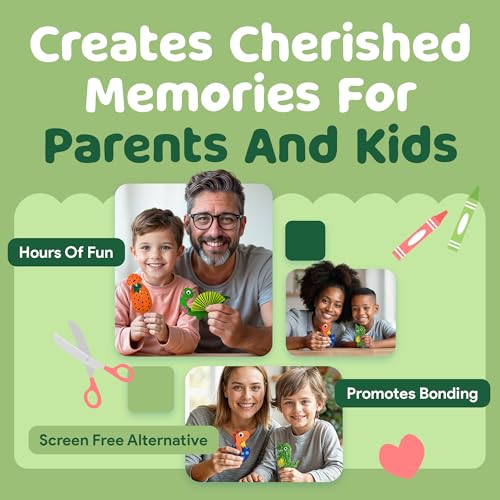 Mumaloo Kids Craft Kit – 10 Dinosaur Art Activities, Ages 4–8 - color: Dinosaur