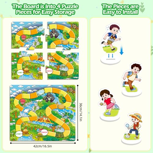 Fraction Board Game for Kids,Fraction Manipulatives for Grade 3rd-6th