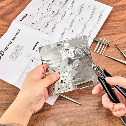 honoson 10 Pcs Metal Earth Tool Kit Pliers Bending Tools for 3D Metal Model