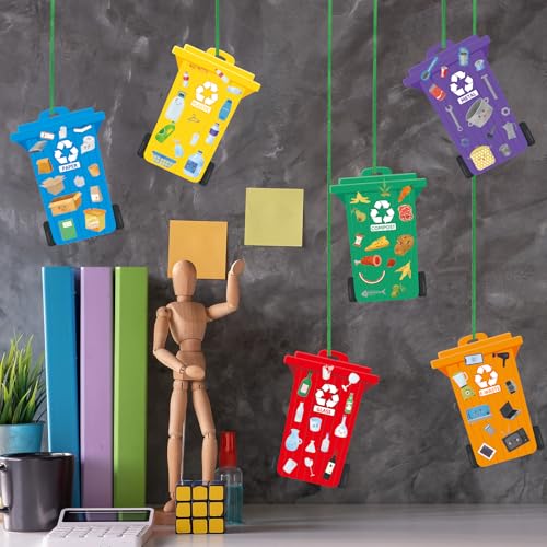 WorldBazaar 18 Pack Earth Day Recycling Craft Kit for Kids