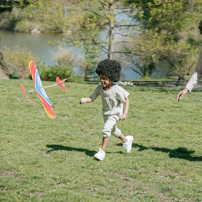 DIY Creative Aircraft Model Bird Design Rubber Band Powered Airplane Educational Toy Lightweight Foam Glider for Kids Outdoor Play