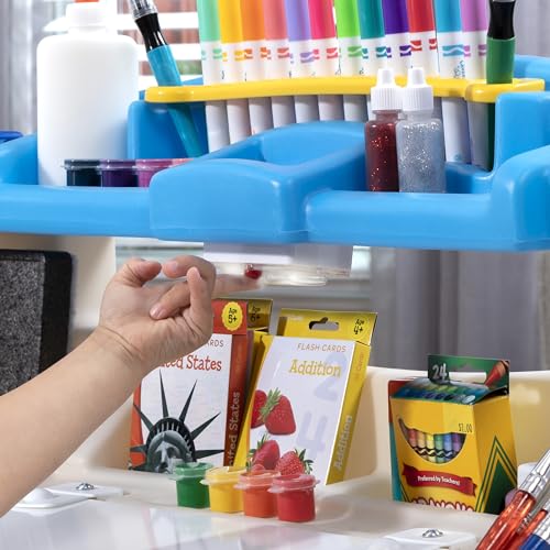 Step2 Deluxe Art Master Desk, Kids Activity Table & Chair, Arts & Crafts Desk, Made of Durable Plastic, For Toddlers 3+ Years Old