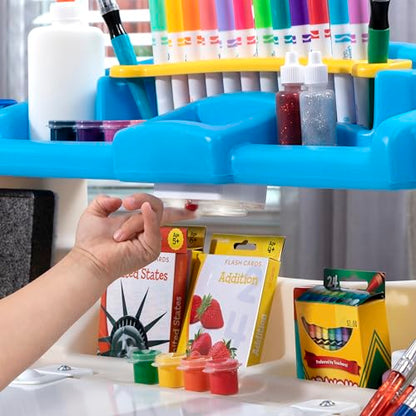 Step2 Deluxe Art Master Desk, Kids Activity Table & Chair, Arts & Crafts Desk, Made of Durable Plastic, For Toddlers 3+ Years Old