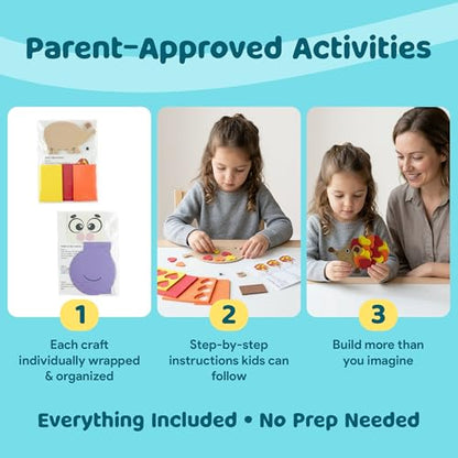 Mumaloo Kids Craft Kit – 20 No-Mess Art Projects Ages 4–8