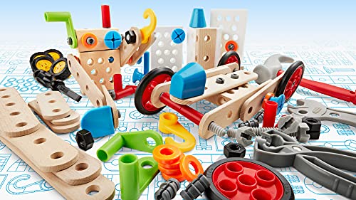BRIO Builder 34587 Construction Set - 136-Piece STEM Toy with Wood and Plastic for Kids | Enhances Creative Skills | Safety Tested | Age 3 and Up - style: Construction Set