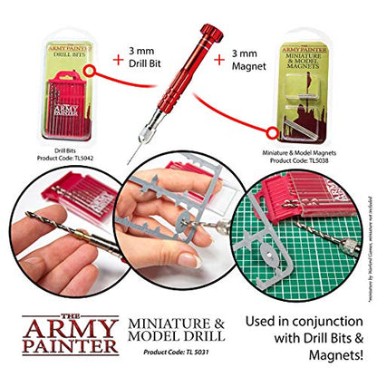 The Army Painter, Miniature and Model Drill, 1 Drill & 3 Bits for Plastic - color: Model Drill