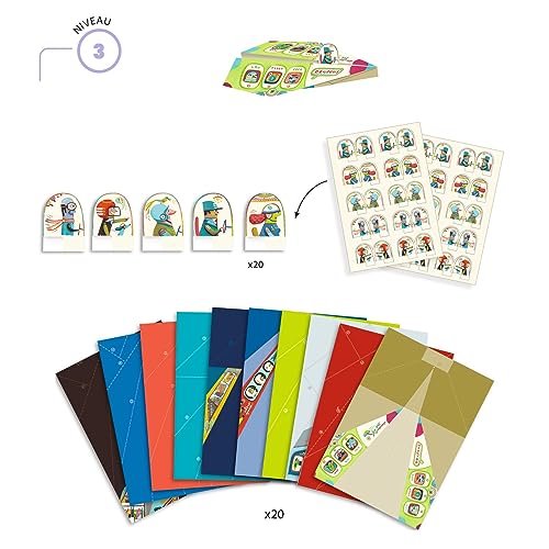 Djeco Planes Origami Paper Craft Kit – Level 3 - style: Planies