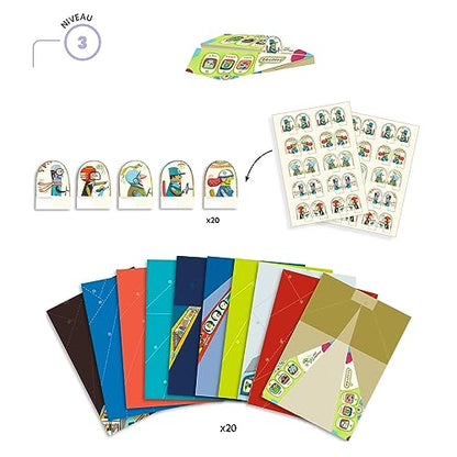 Djeco Planes Origami Paper Craft Kit – Level 3 - style: Planies