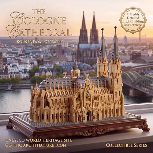 German Cologne Cathedral - Blocks Set,6028 PCS Gothic Landmark for Adult - color: Cologne Cathedral