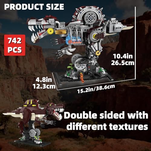 Mechanical Spinosaurus Dinosaur Building Set with Lights for Boys - color: Spinosaurus