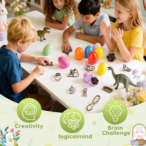 36 Pcs Brain Teaser Puzzles for Adults - Metal Puzzles 3D Puzzle Game Toys for Adults Teens - Wooden Unlock Interlocking Puzzle Adult IQ Education Smart Toys - style: 36 PC