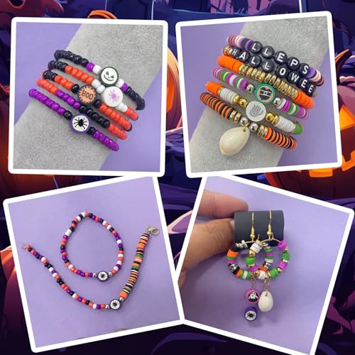 YMSDZHL 3300PCS Halloween Polymer Clay Bead Friendship Bracelet Making Kit - size: 3300+PCS