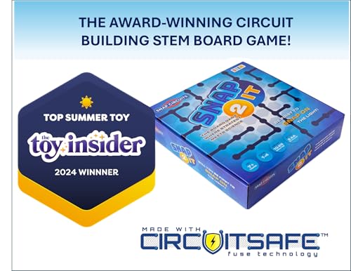 Snap 2 It® Board Game, Game of The Year Finalist, A Race to Light Up The Game, Will You Be First?, for Kids and Adults – Promotes Creativity and Problem Solving, STEM Toy
