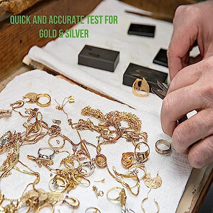 Gold Silver Jewelry Tester Appraisal Kit 10K 14K 18K 22K 24K Platinum Palladium Test Precious Metals 999 925 Scrap