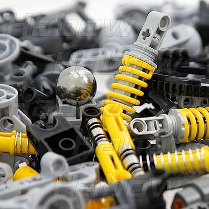 144-Piece Building Block Technic Engineering Kit - Professional Steering & Suspension System with Linear Actuators, Turntables & Engine Parts | Vehicle & Robotics MOC Building Set