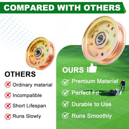 Idler Pulley (164090) Fitsr King Ku tter RFM Series 4' 5' 6' Finish Mowers (4 Pack) - color: 164090 4 pack