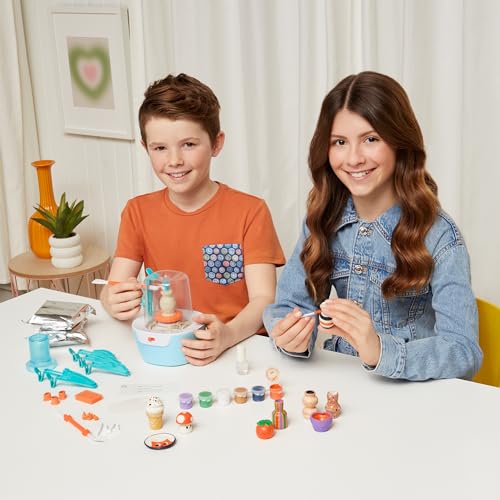 Make It Real: Mini Pottery Studio Deluxe Set - DIY All-in-1 Sculpting Craft Kit, All Skill Levels, Miniature Clay Projects, Kids Girls & Tweens Age 8+ - style: Deluxe