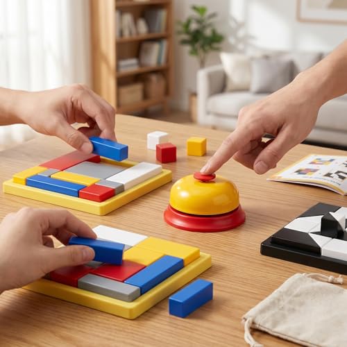 Includes 2 Battle Bells, 2 Sets of Color Logic Blocks, and 2 Sets of Black & White Hidden Blocks.