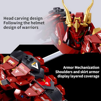 CSNRHG Double Knife Flow Samurai mech Robot Model Building Blocks Toy Set - color: Double Knife Flow
