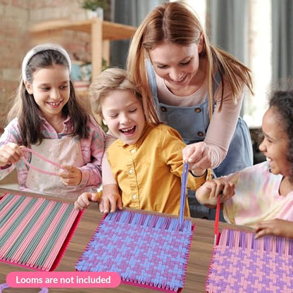 PREBOX 10’’ Potholder Weaving Loom Kit Refill Loops, DIY Crafts Supplies for Kids & Beginners, 224 Colorful Loops to Make 4 Large Pot Holders - color: Loops Refill - Plus