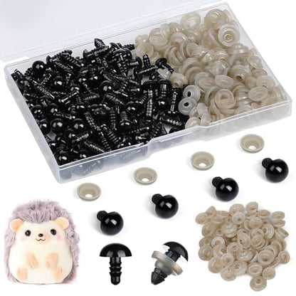 320Pcs Safety Eyes for Crocheting 8mm Amigurumi Craft Doll Eyes - size: 8mm