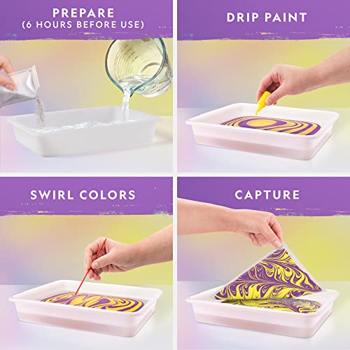 National Geographic Marbling Paint Craft Kit to Create Marble Art for Kids - style: Paint Marbling Kit