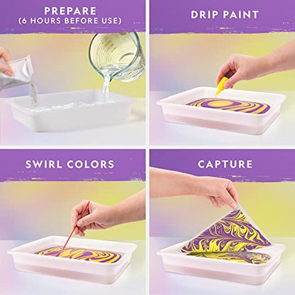 National Geographic Marbling Paint Craft Kit to Create Marble Art for Kids - style: Paint Marbling Kit