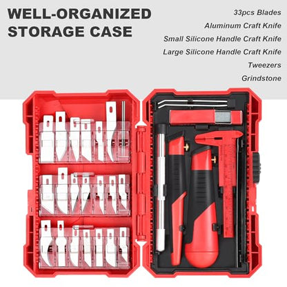 FASTPRO 40-Piece Exacto Knife, Precision Hobby Knife Kit for Art Crafts