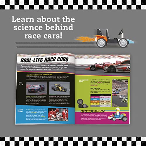 KLUTZ Lego Race Cars STEM Activity Kit, Small