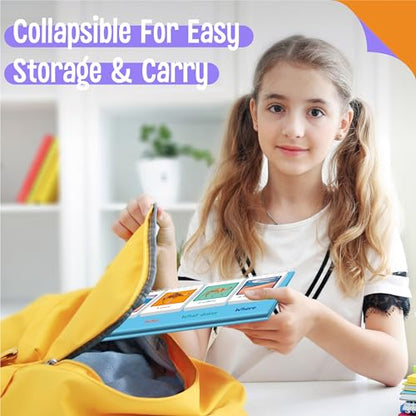 Sentence Flip Charts, 80 Double Sided Cards 40 Sentences, Learn Parts of Speech Who/What/Where Sentence Building Freestanding Flip Chart Educational Tool for Preschool Kindergarten 1st 2nd Grade - style: Sentence-B