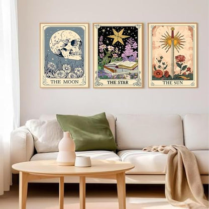 Axquilon 3 Pack Tarot Diamond Art Kits for Adults 12x16 inch - color: 3 Pack Tarot
