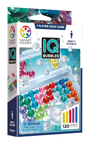 SmartGames IQ Bubbles Case Pack (12 Games) – Travel Logic Puzzle with 120 Challenges – Bulk STEM Brain Teaser Set for Classrooms, Schools, Camps & Corporate Events – Ages 6+
