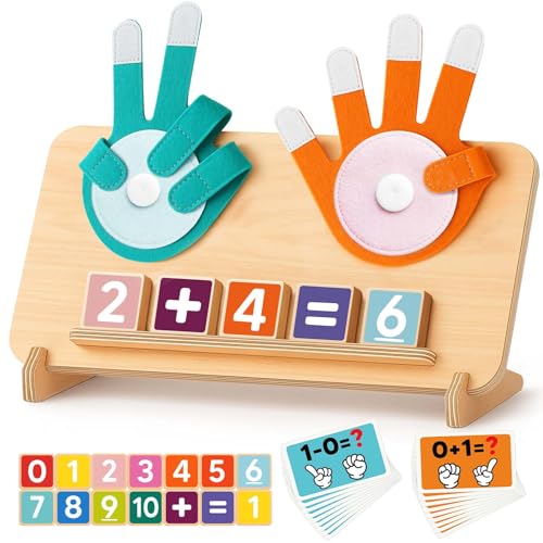 Montessori Learning Toys for 3 4 5 Year Old Gift, Number Counting Block Toy