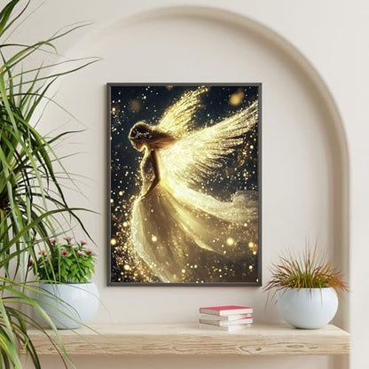 Okarina Diamond Art Kits for Adults & Beginners, Angel Diamond Painting Kit - color: HMDPUS-25413